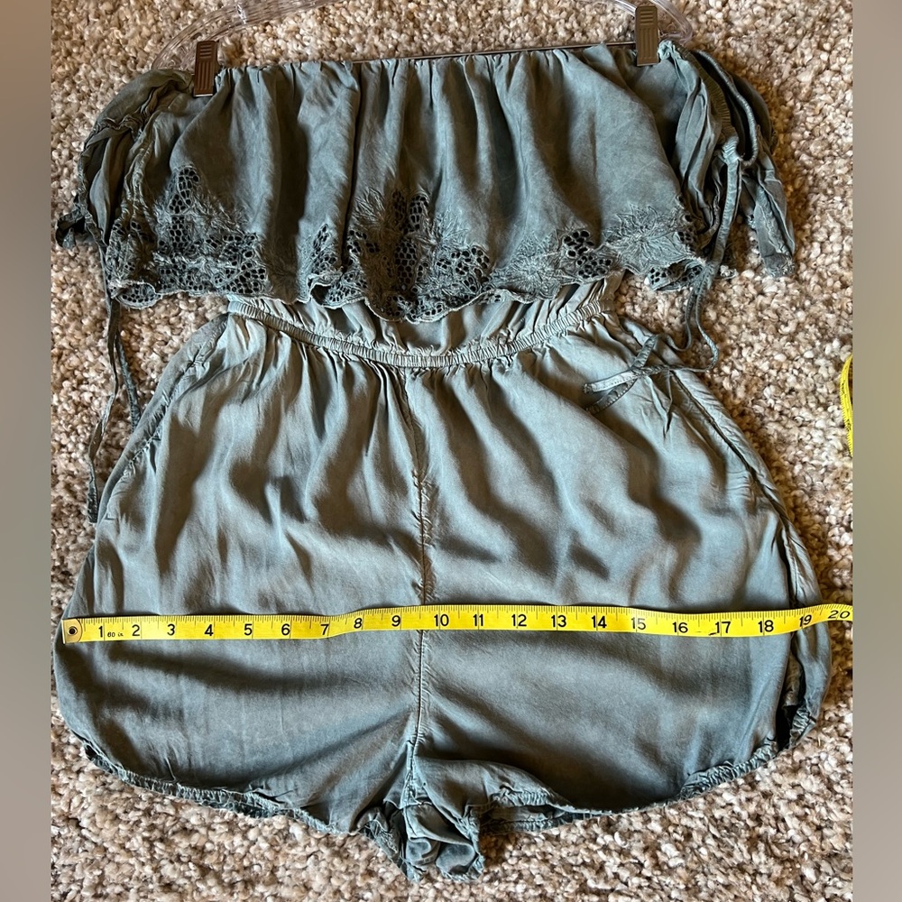 Blue/Grey Silky Romper - Picture 11 of 11